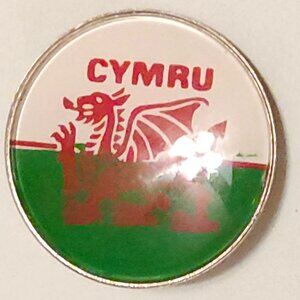 VINTAGE National flag of Wales known as Y Ddraig Goch (The Red Dragon)